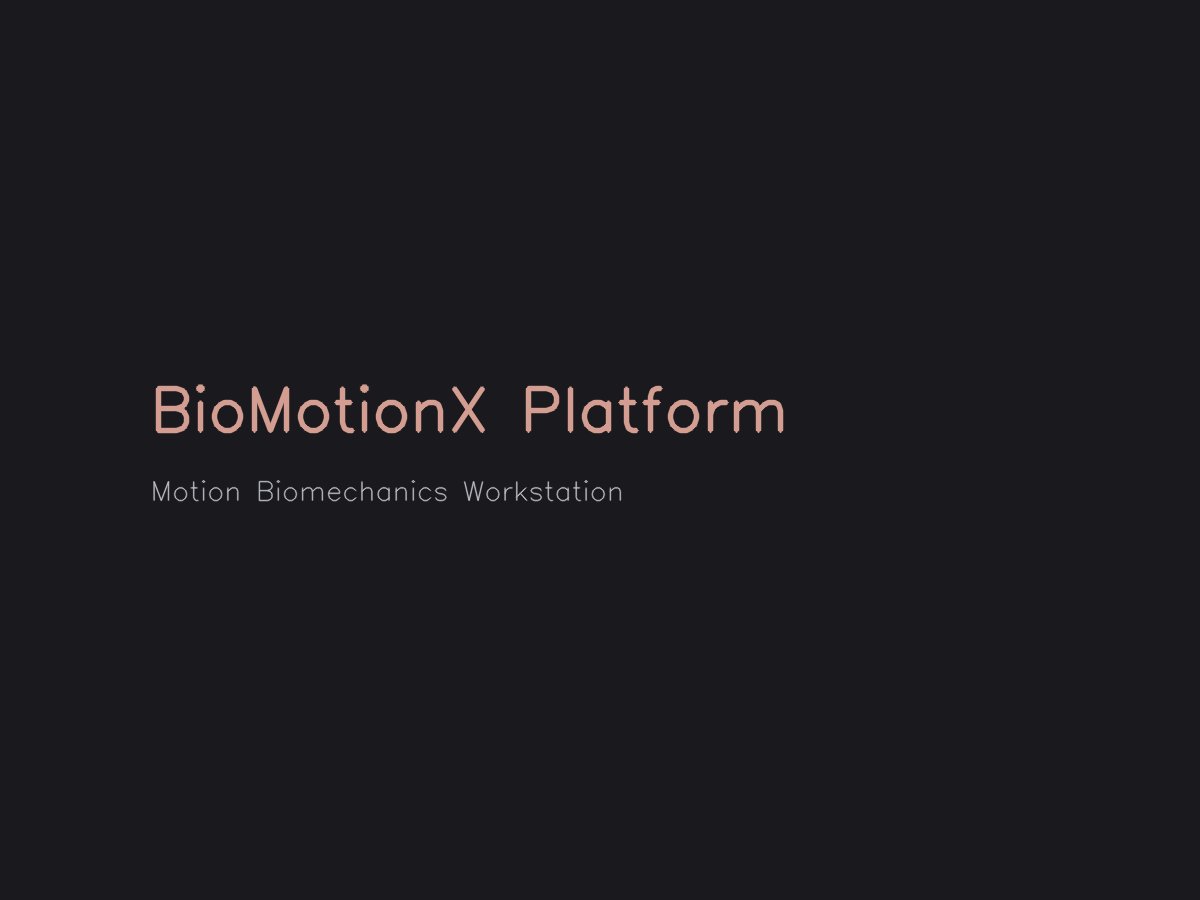 BioMotionX Platform™ Movement Biomechanics Workstation